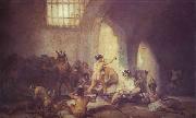 Francisco Jose de Goya The Madhouse. Spain oil painting reproduction